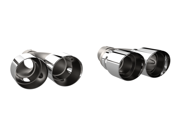 QTP Stainless Quad Exhaust Tips 2015 - 2023 Challenger 5.7L - Speedlogix