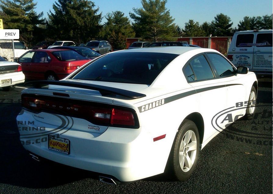 Quarter Panel Stripe Decals for 2011 - 2021 Dodge Charger (x2) - Speedlogix