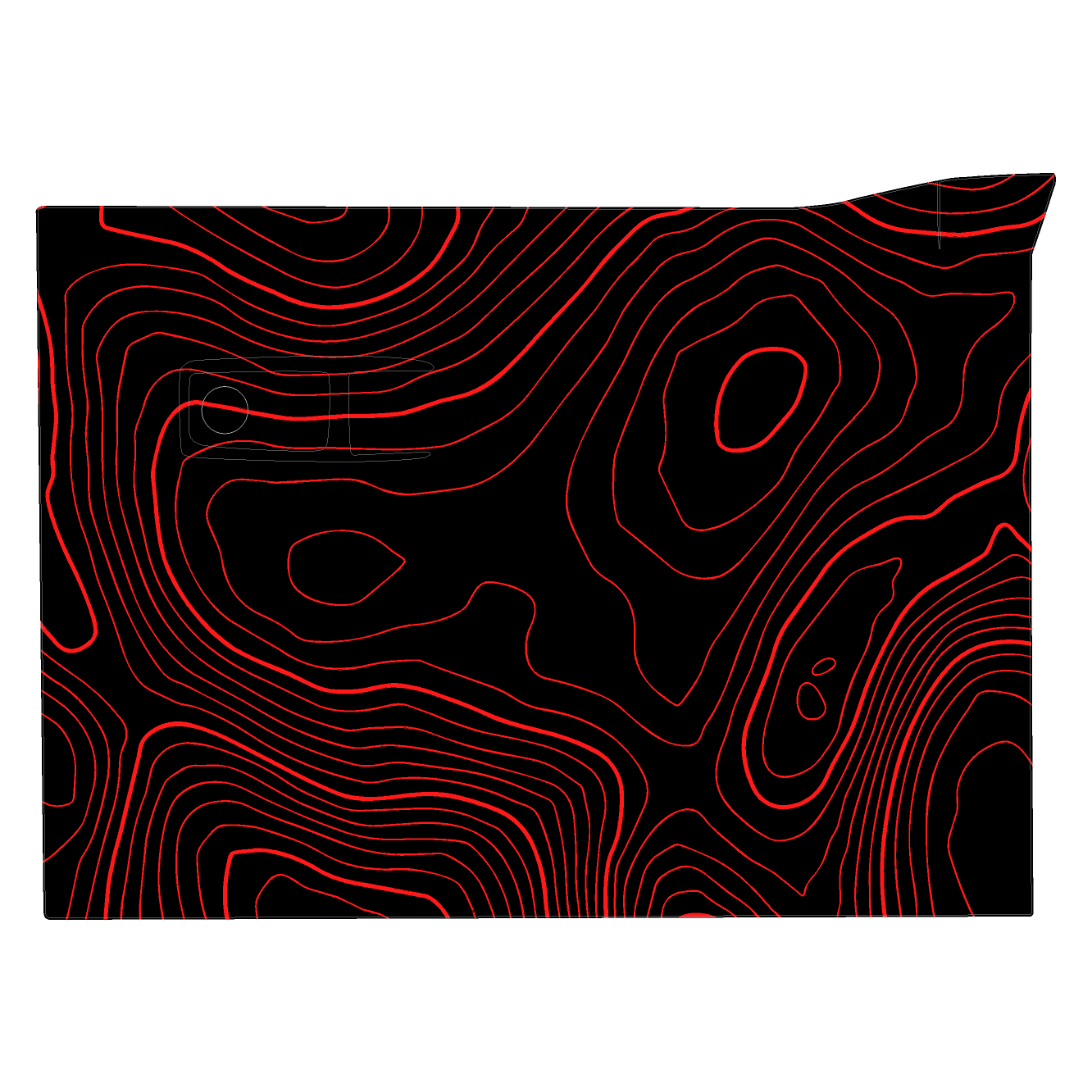 Topo Glovebox Overlay Kit (Printed Series) - 2021+ Bronco