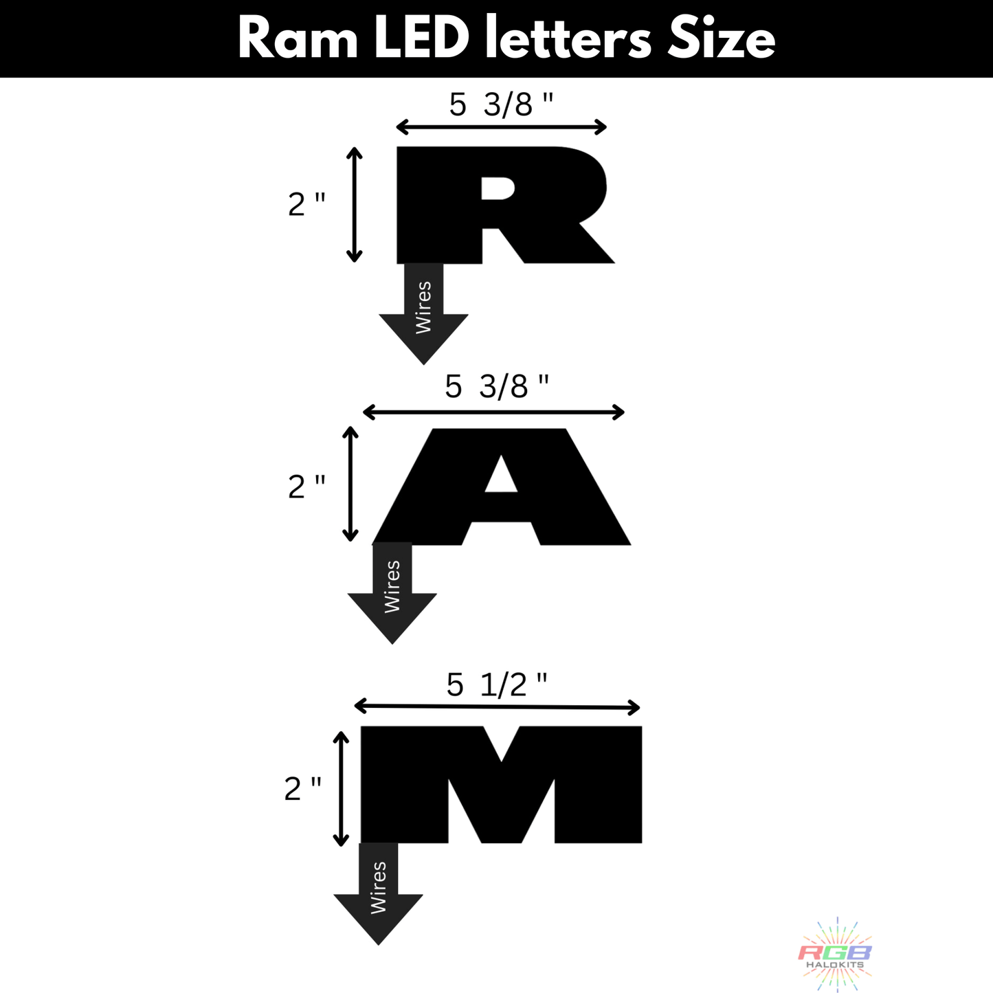 Ram LED Emblem: (Multicolor Flow) 2019 - 2024 - Speedlogix