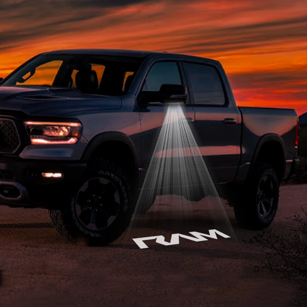 RAM TRX Premium Side Wing Mirror Puddle Lights Multiple Designs 2021-2024