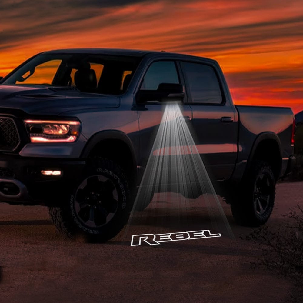 RAM TRX Premium Side Wing Mirror Puddle Lights Various Designs 2021-2024