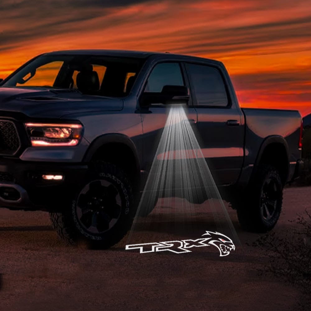 RAM TRX Premium Side Wing Mirror Puddle Lights Multiple Designs 2021-2024