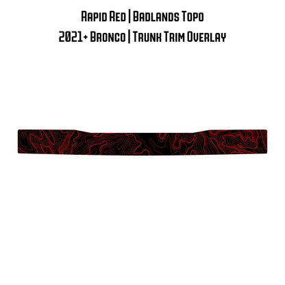 Topo Trunk Trim Overlay / Protector - 2021+ Bronco