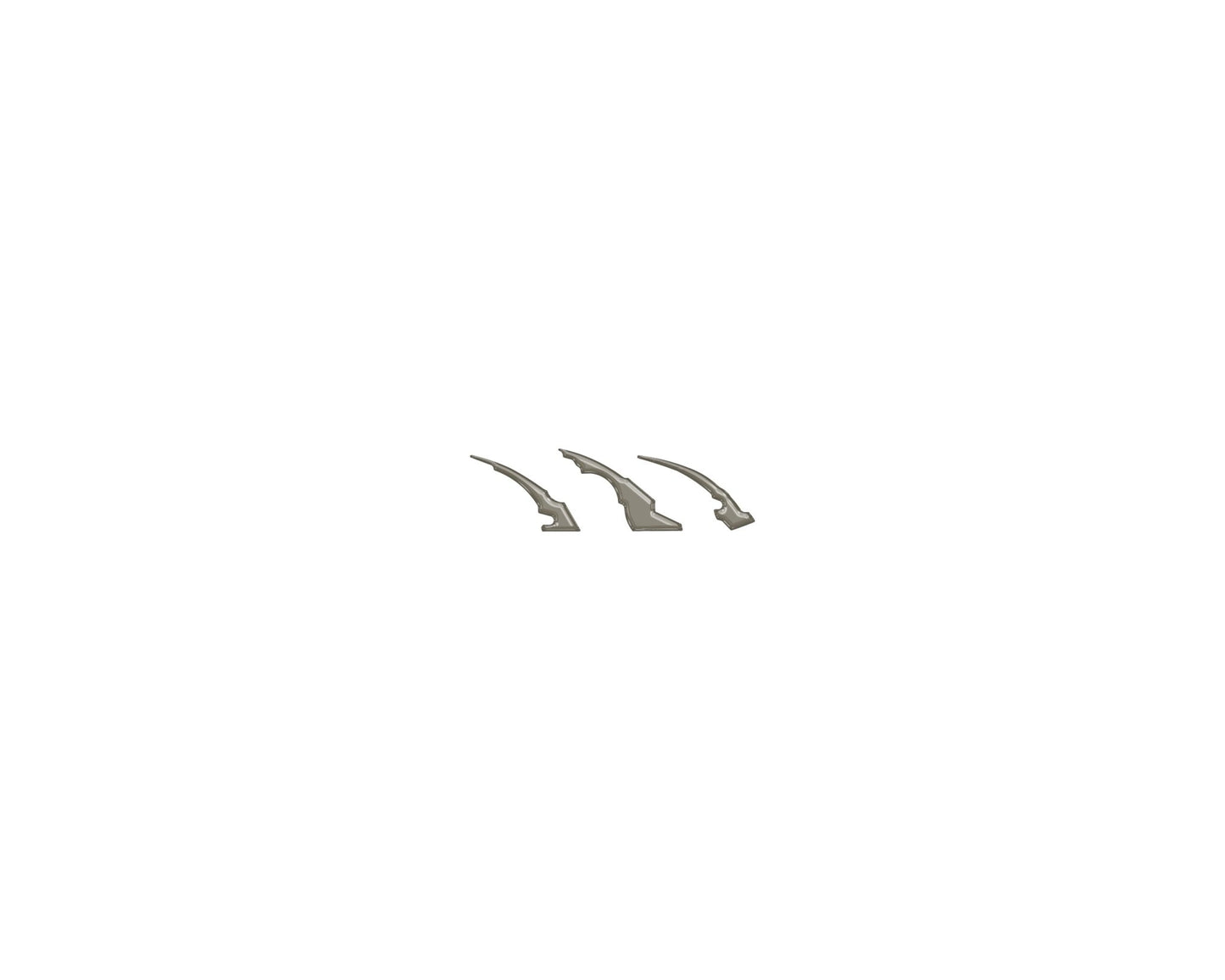 Raptor Emblem Claw Mark Inserts Fits 2022 - 2026 Ford Bronco Raptor - Speedlogix