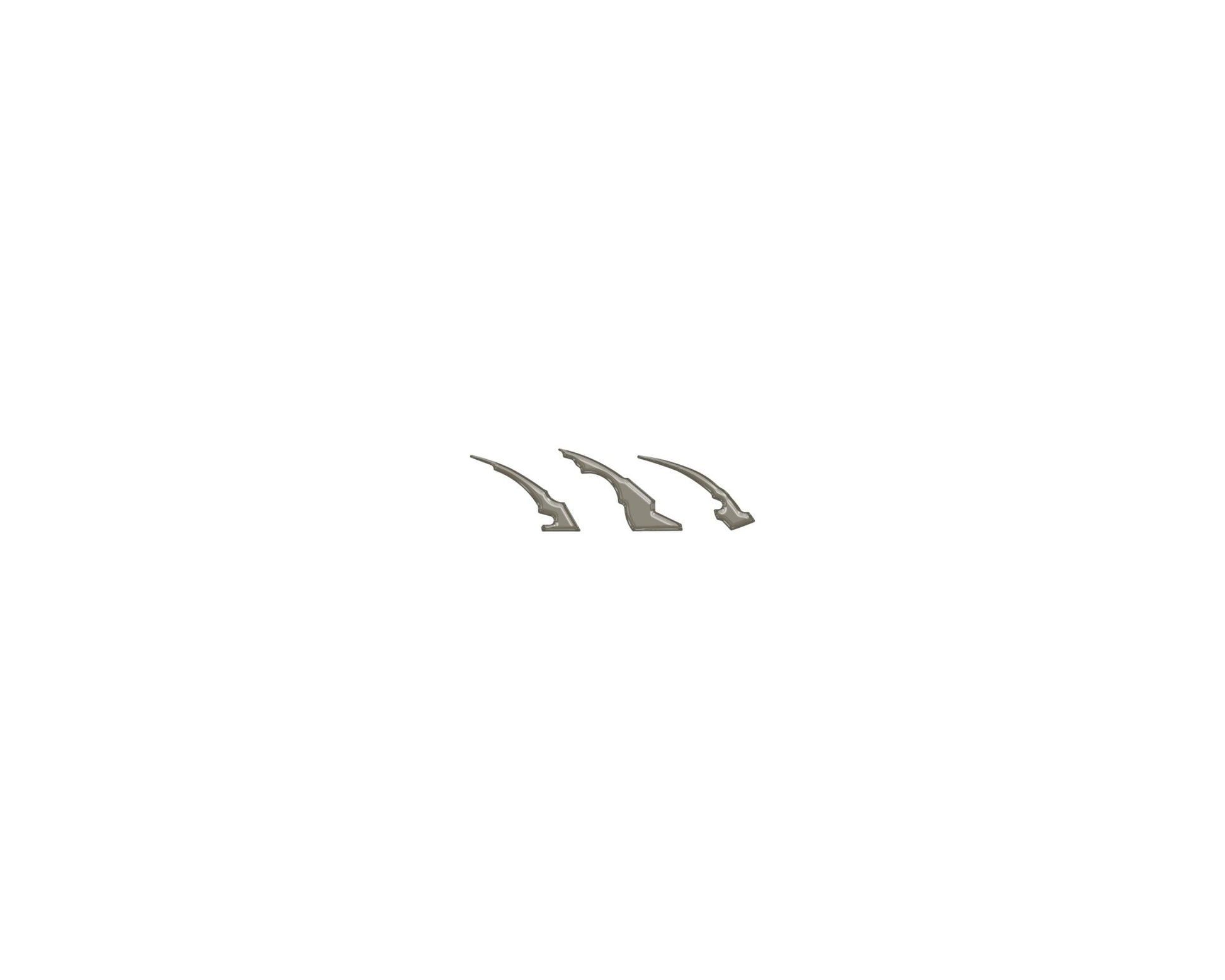 Raptor Emblem Claw Mark Inserts Fits 2022 - 2026 Ford Bronco Raptor - Speedlogix
