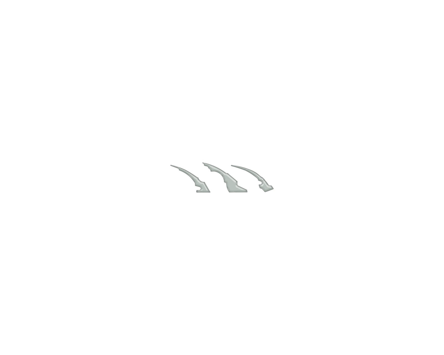 Raptor Emblem Claw Mark Inserts Fits 2022 - 2026 Ford Bronco Raptor - Speedlogix