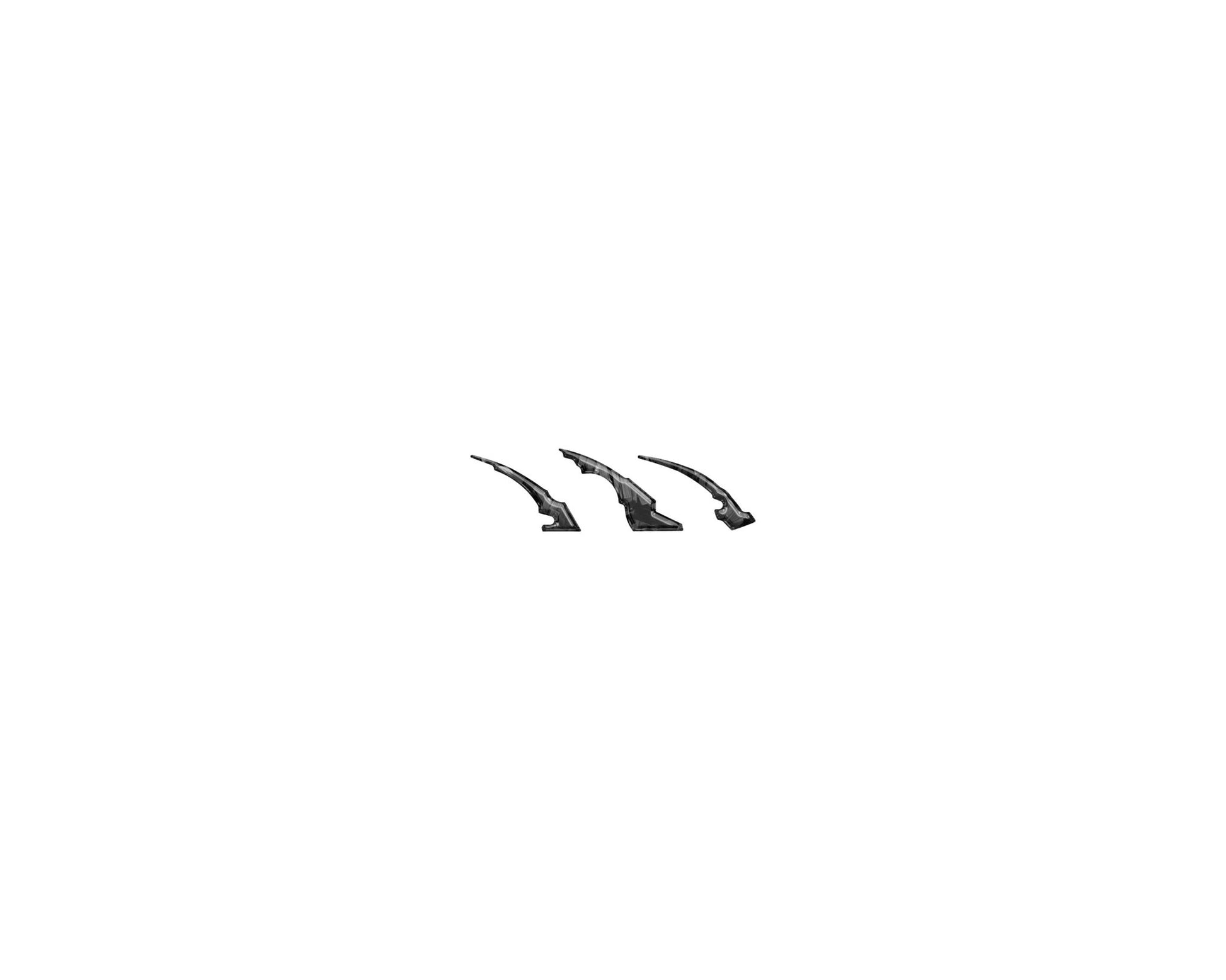 Raptor Emblem Claw Mark Inserts Fits 2022 - 2026 Ford Bronco Raptor - Speedlogix