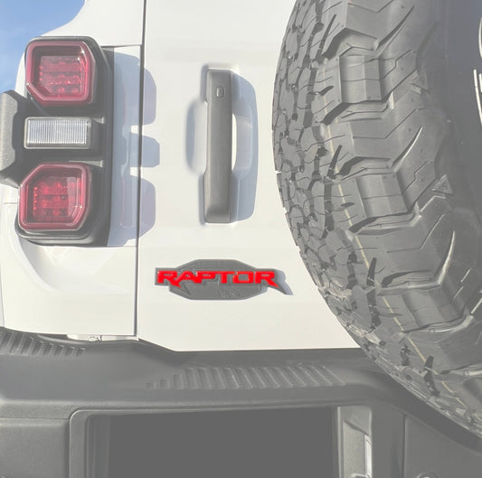 Raptor Emblem Inserts Fits 2022 - 2026 Ford Bronco Raptor - Speedlogix