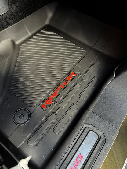 Raptor Floor Mat Emblem Inserts Fits 2022 - 2026 Ford Bronco & 2024 - 2026 Ranger Raptor - Speedlogix