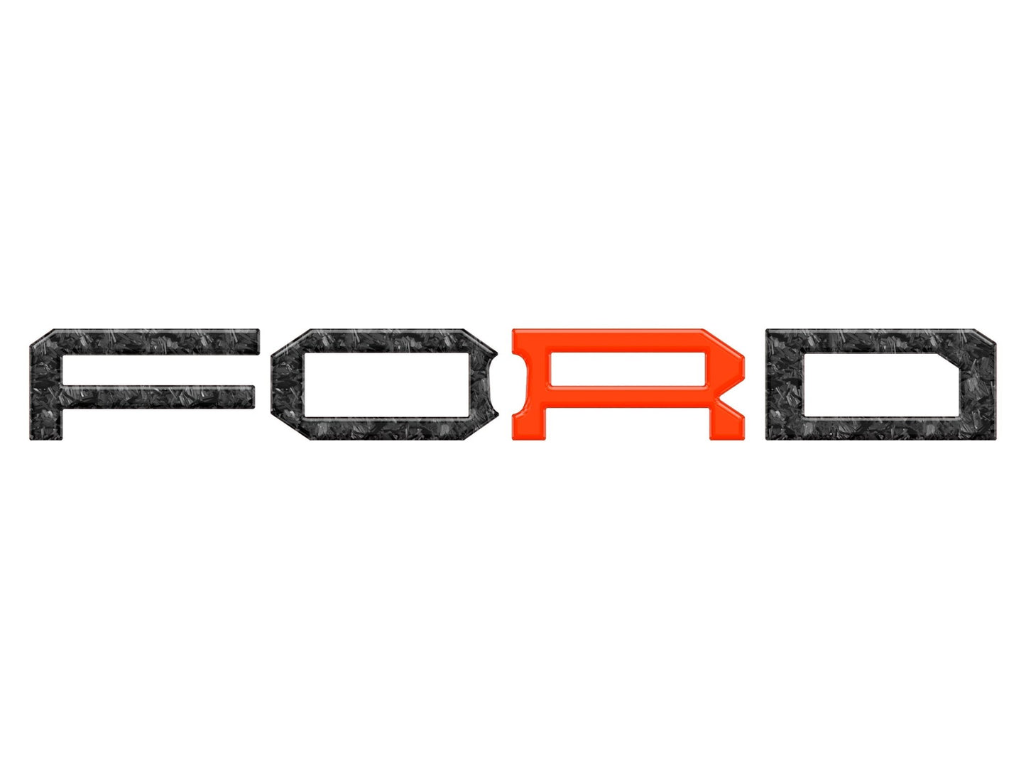 Raptor Front Grill Letter Overlays Fits 2022 - 2026 Ford Bronco - Speedlogix