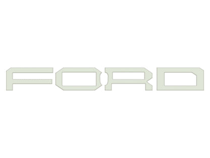 Raptor Front Grill Letter Overlays Fits 2022 - 2026 Ford Bronco - Speedlogix