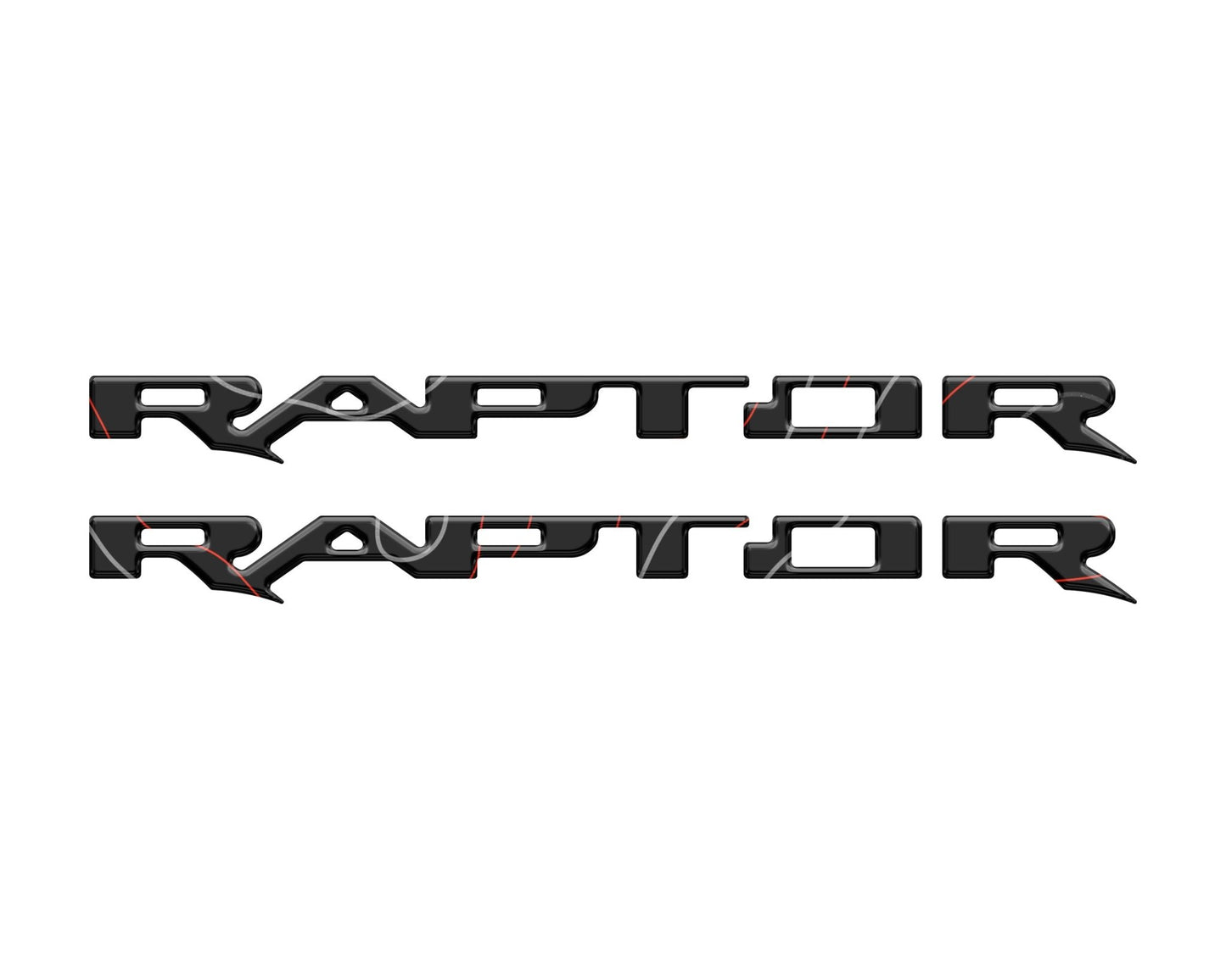 Raptor Running Board Letter Overlays Fits 2022 - 2026 Ford Bronco Raptor - Speedlogix