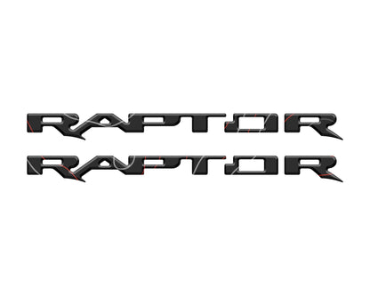 Raptor Running Board Letter Overlays Fits 2022 - 2026 Ford Bronco Raptor - Speedlogix