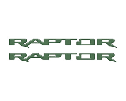 Raptor Running Board Letter Overlays Fits 2022 - 2026 Ford Bronco Raptor - Speedlogix