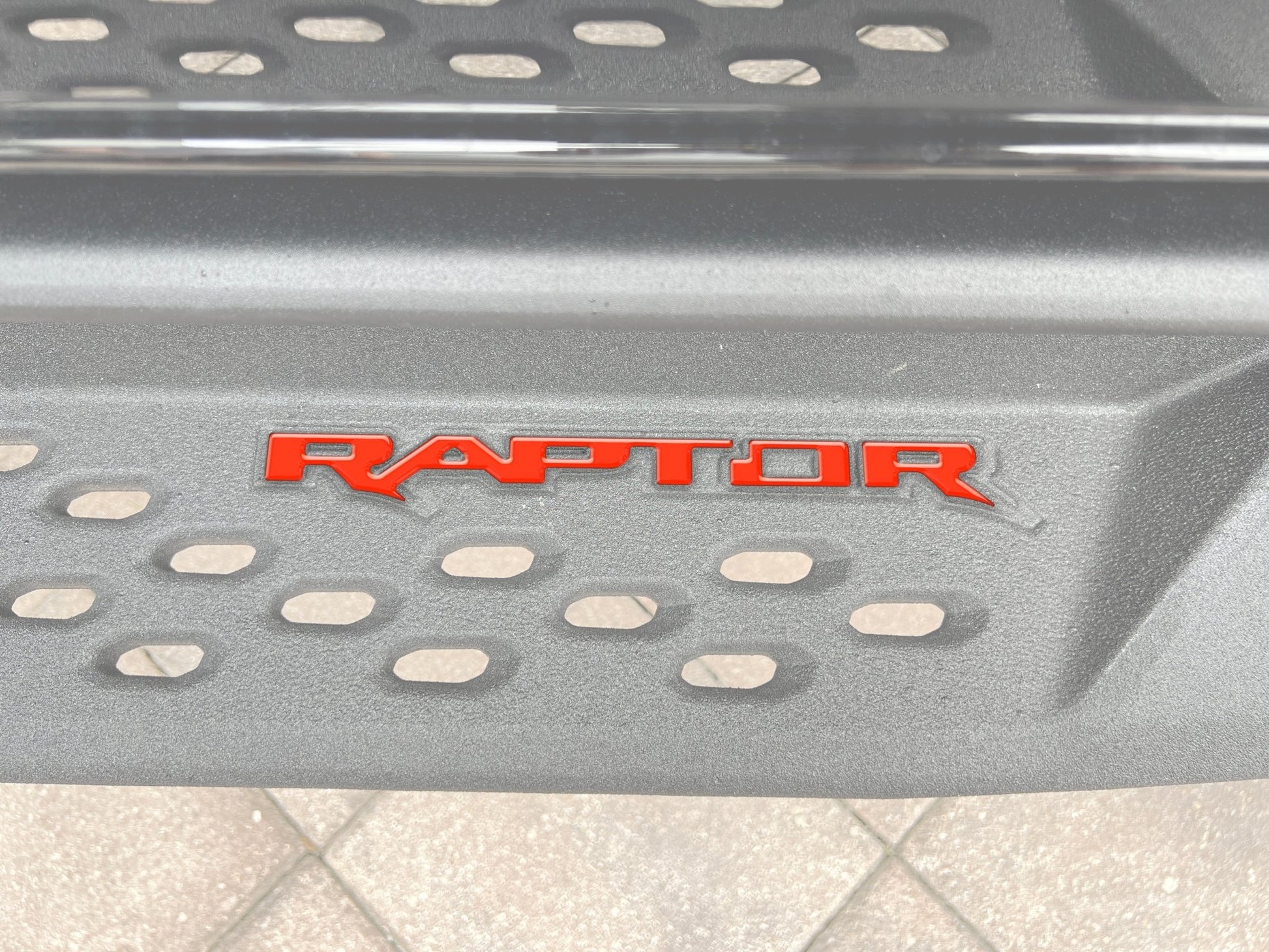 Raptor Running Board Letter Overlays Fits 2022 - 2026 Ford Bronco Raptor - Speedlogix