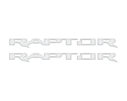 Raptor Running Board Letter Overlays Fits 2022 - 2026 Ford Bronco Raptor - Speedlogix
