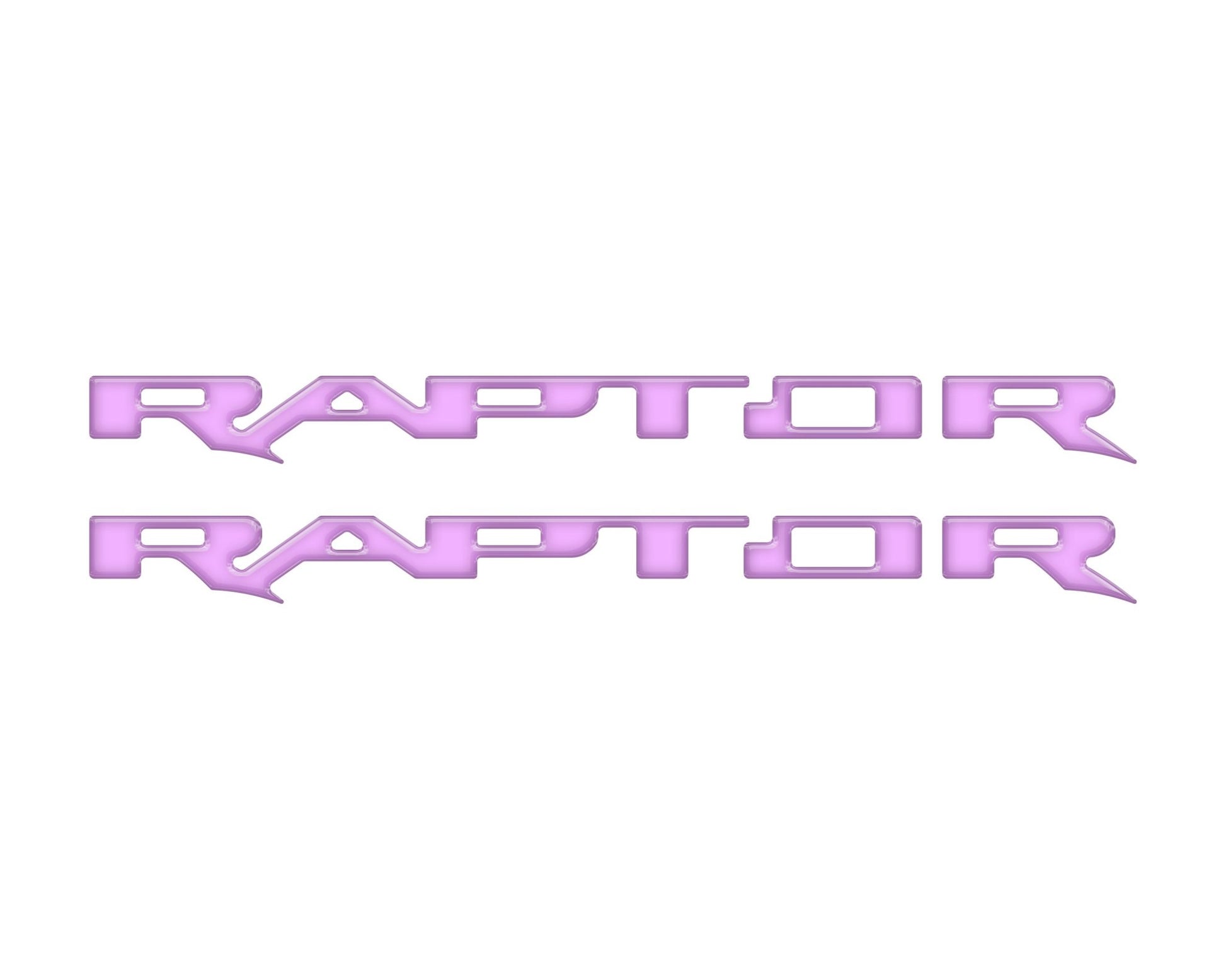 Raptor Running Board Letter Overlays Fits 2022 - 2026 Ford Bronco Raptor - Speedlogix