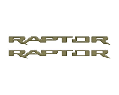 Raptor Running Board Letter Overlays Fits 2022 - 2026 Ford Bronco Raptor - Speedlogix