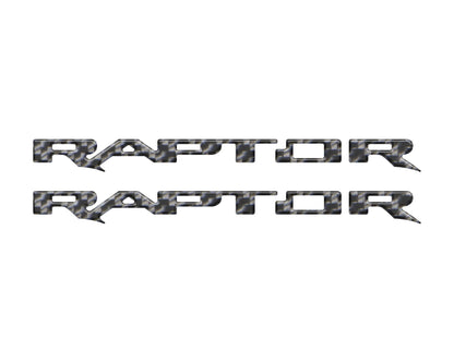 Raptor Running Board Letter Overlays Fits 2022 - 2026 Ford Bronco Raptor - Speedlogix