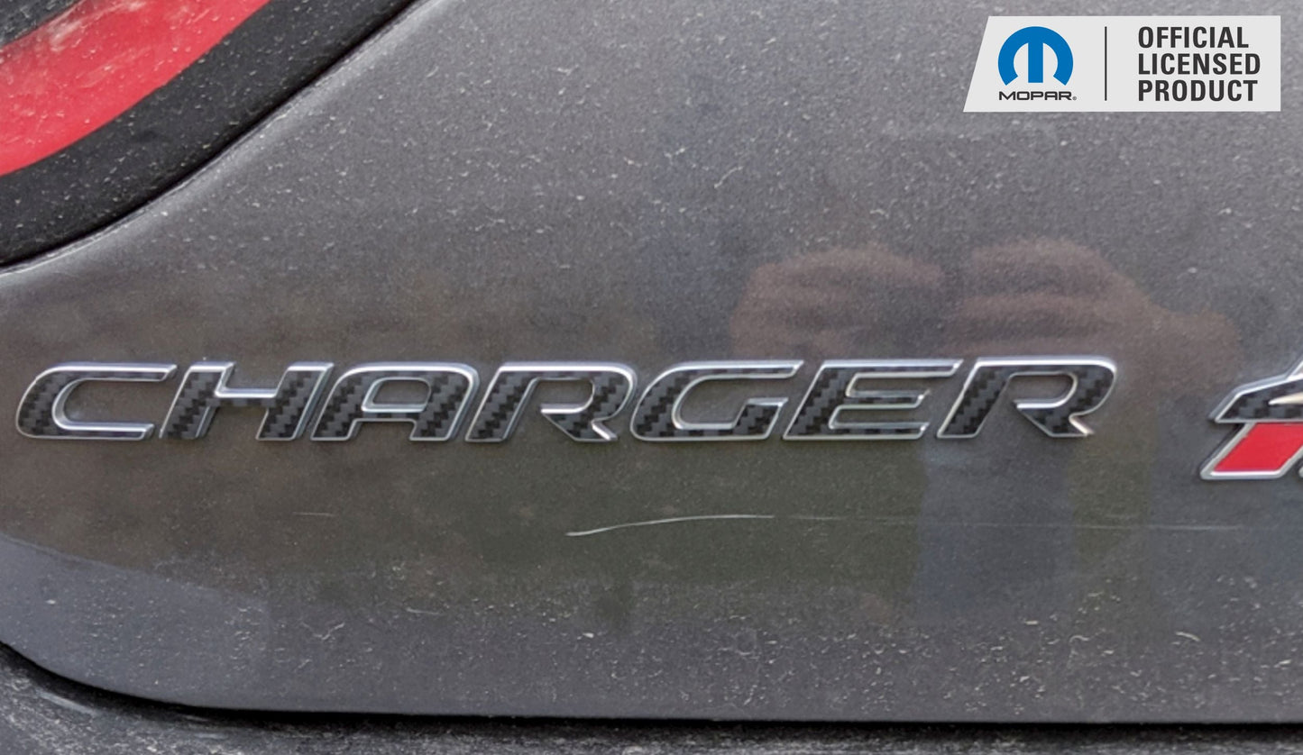 CHARGER Trunk Emblem Overlay Decal - 2015-2023 Charger
