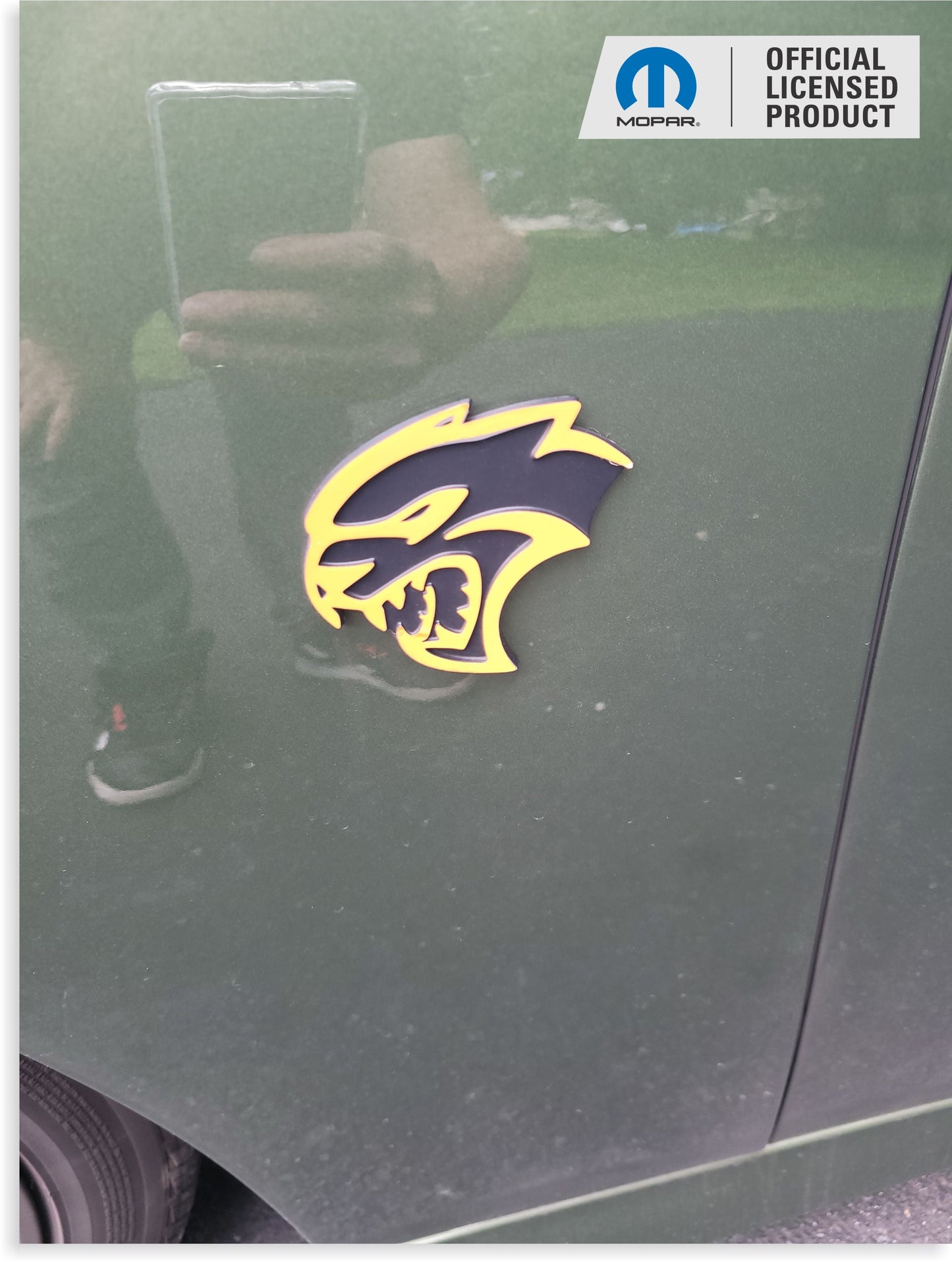 Hellcat Emblem Overlay Decals (pair) - Charger SRT Hellcat