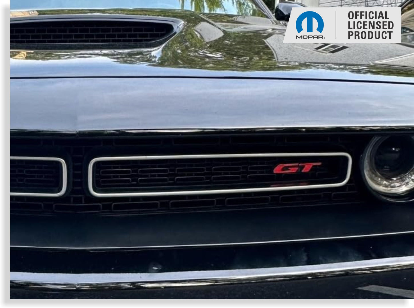 GT Grille Emblem Overlay Decal - 2019-2023 Dodge Challenger GT