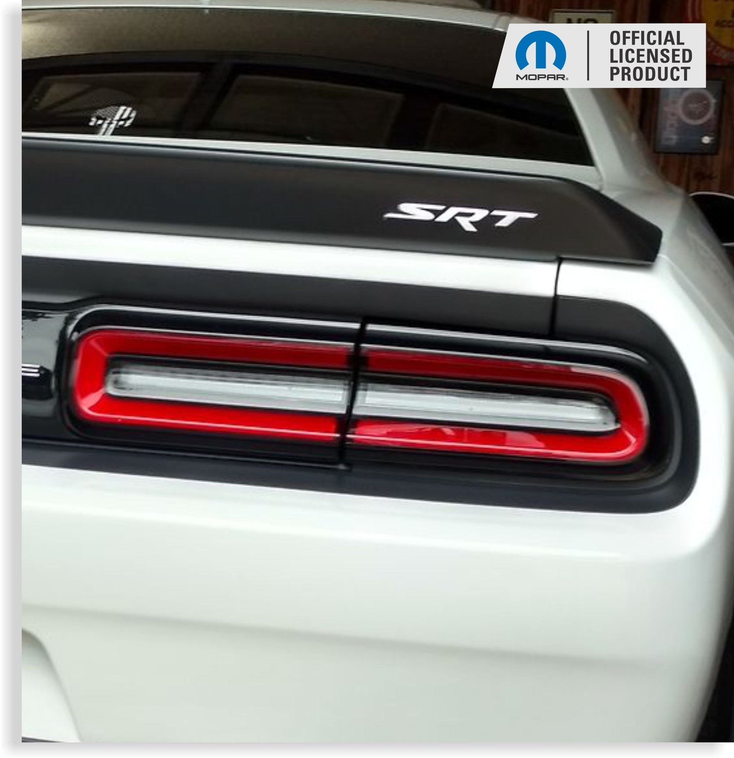 SRT Front and Rear Badge Overlay Decals - 2015-2018 Dodge Challenger SRT 392