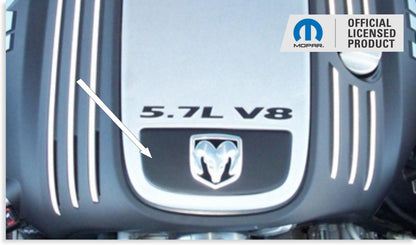Engine Cover FRONT Overlay Decal - 06-08 Charger 5.7