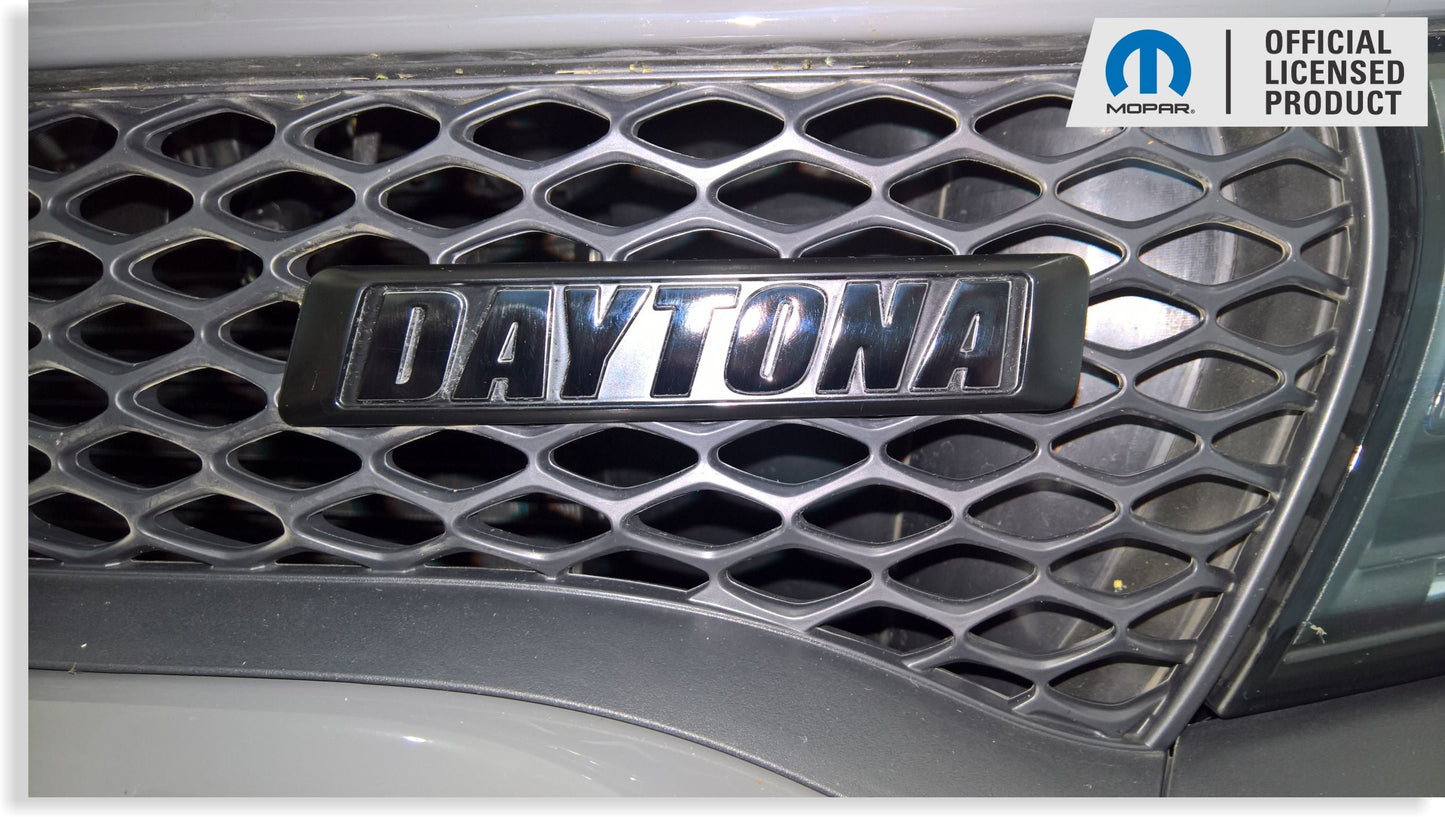 DAYTONA Grille Emblem Overlay Decal  - 17-23 Charger Daytona