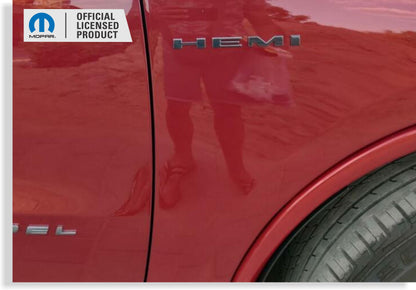 HEMI Fender Emblem Overlay Decal Stickers - 2020-2026 Durango R/T