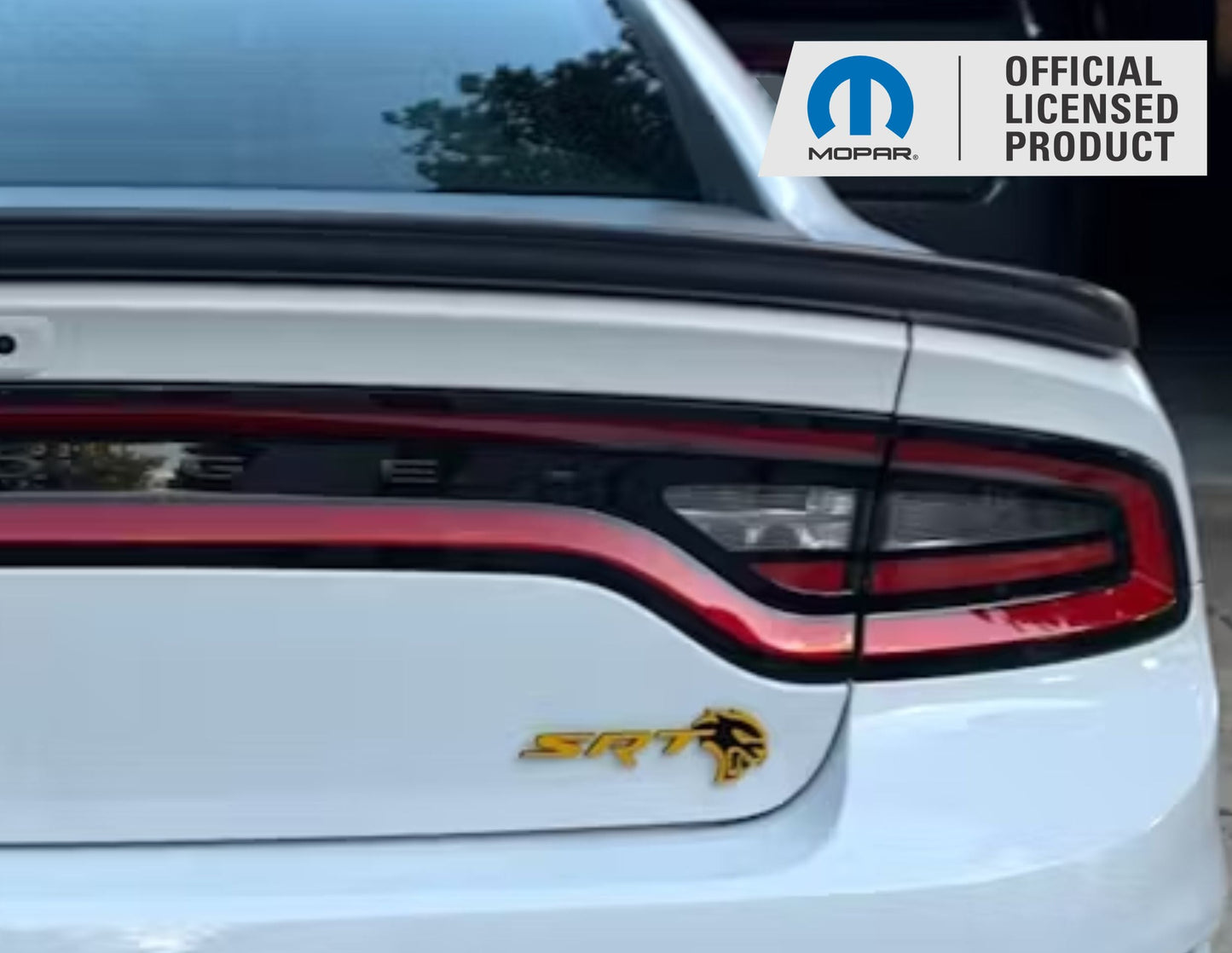 SRT Emblem Overlay Decals - 2018-2023 Dodge Charger SRT Hellcat
