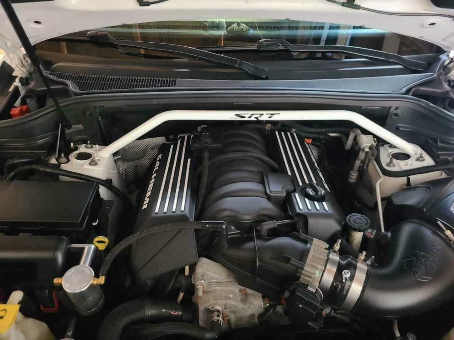 6.4L HEMI Engine Cover Overlay Decals - 2012-2014 Charger SRT8