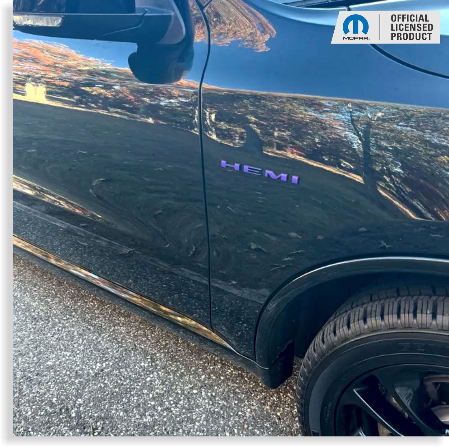 HEMI Fender Emblem Overlay Decal Stickers - 2020-2026 Durango R/T