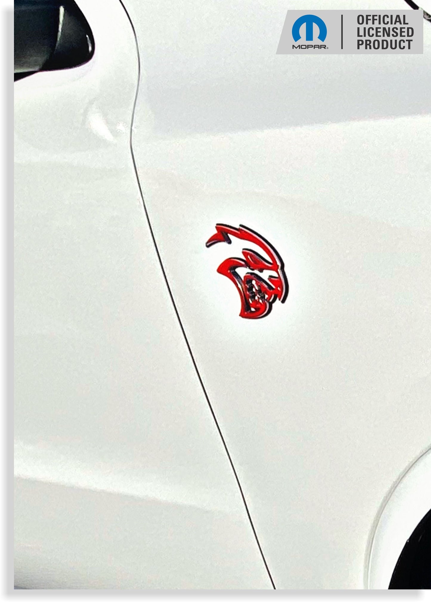 Hellcat Emblem Overlay Stickers (pair) - Durango SRT Hellcat