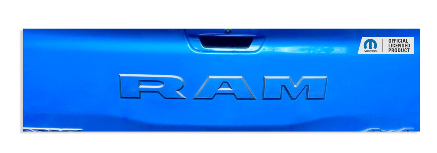 RAM Tailgate Emblem Overlay Decal   - 2021-2024 Ram TRX