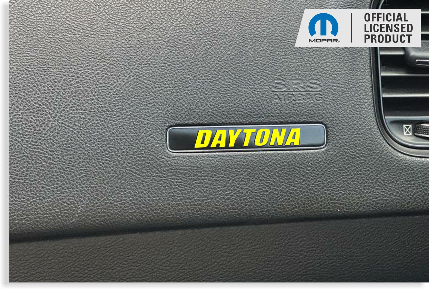 DAYTONA Dash Plaque Emblem Lettering Overlay Decal - 17-23 Charger