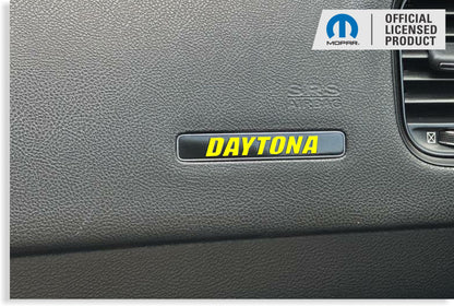 DAYTONA Dash Plaque Emblem Lettering Overlay Decal - 17-23 Charger