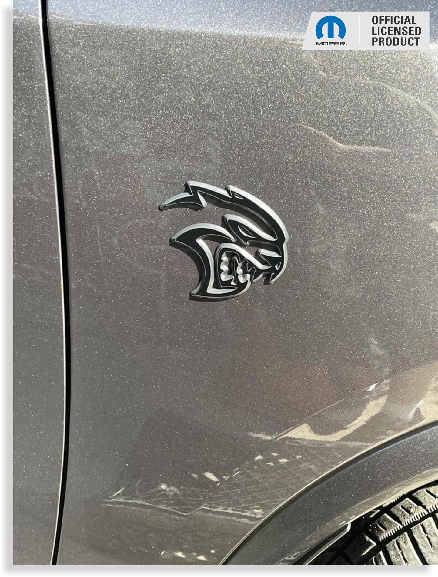 Hellcat Emblem Overlay Stickers (pair) - Durango SRT Hellcat
