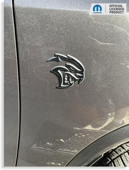 Hellcat Emblem Overlay Stickers (pair) - Durango SRT Hellcat