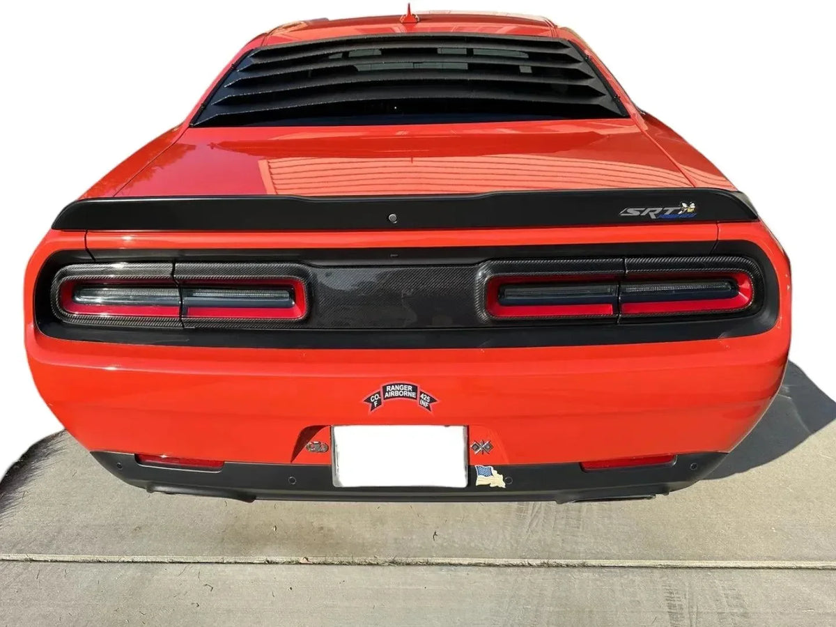 Real Carbon Fiber Taillight Trim Bezel Cover for 2015-2023 Dodge Challenger