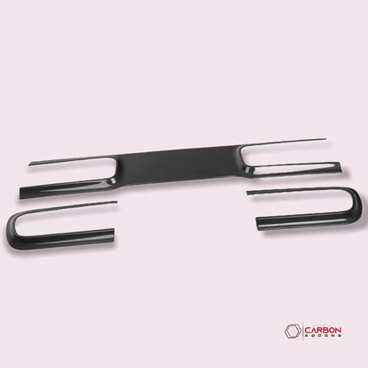 Real Carbon Fiber Taillight Trim Bezel Cover for 2015-2023 Dodge Challenger