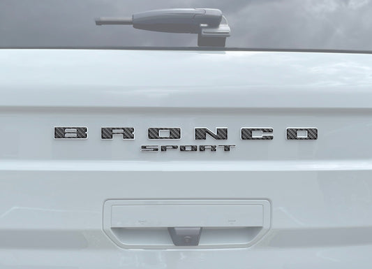 Rear Liftgate Letter Overlays Fits 2021 - 2026 Ford Bronco Sport - Speedlogix