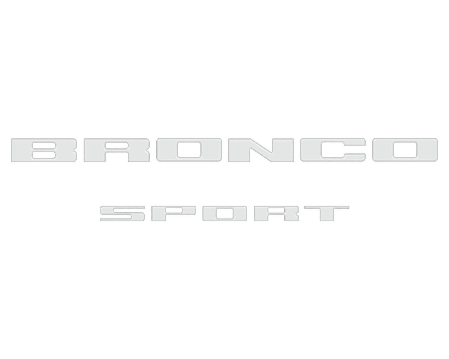 Rear Liftgate Letter Overlays Fits 2021 - 2026 Ford Bronco Sport - Speedlogix