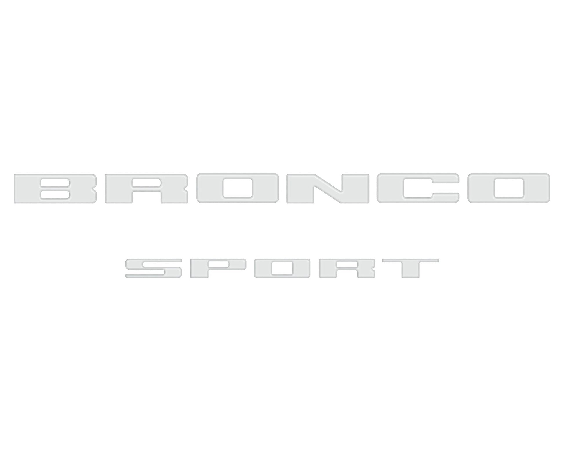 Rear Liftgate Letter Overlays Fits 2021 - 2026 Ford Bronco Sport - Speedlogix