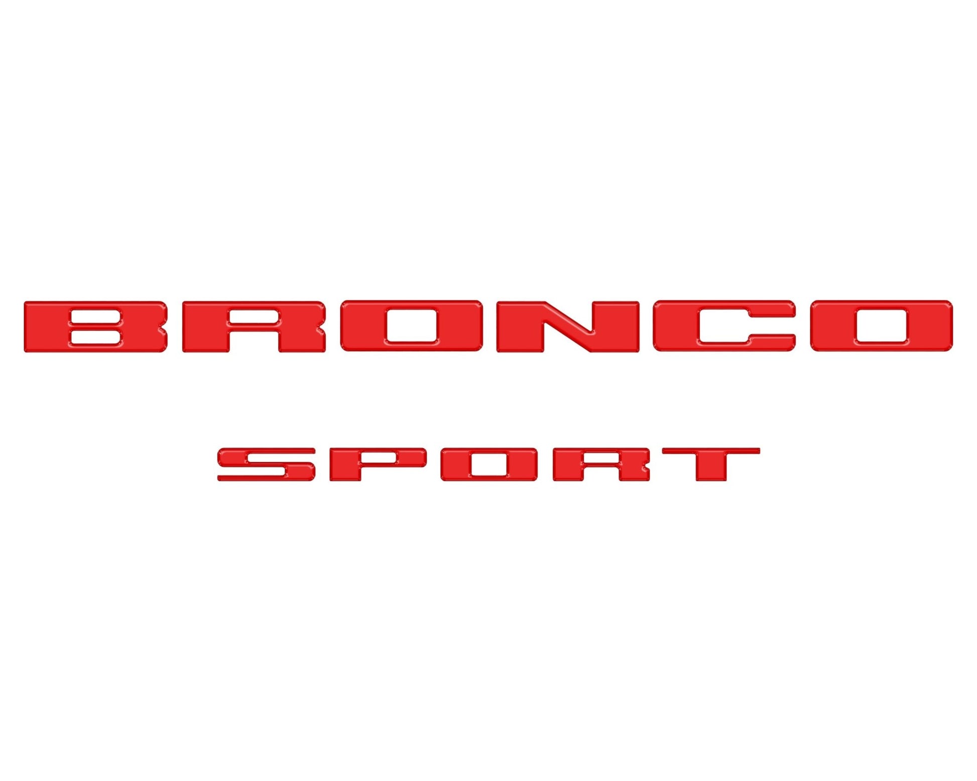 Rear Liftgate Letter Overlays Fits 2021 - 2026 Ford Bronco Sport - Speedlogix