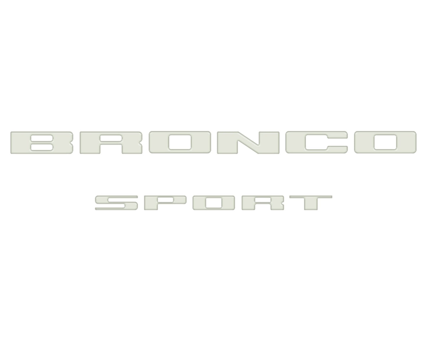 Rear Liftgate Letter Overlays Fits 2021 - 2026 Ford Bronco Sport - Speedlogix