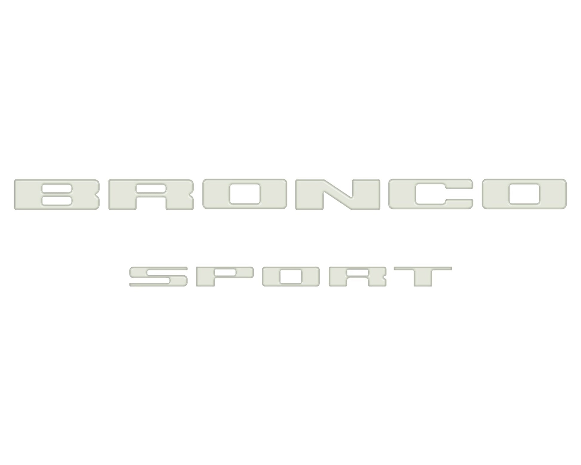 Rear Liftgate Letter Overlays Fits 2021 - 2026 Ford Bronco Sport - Speedlogix