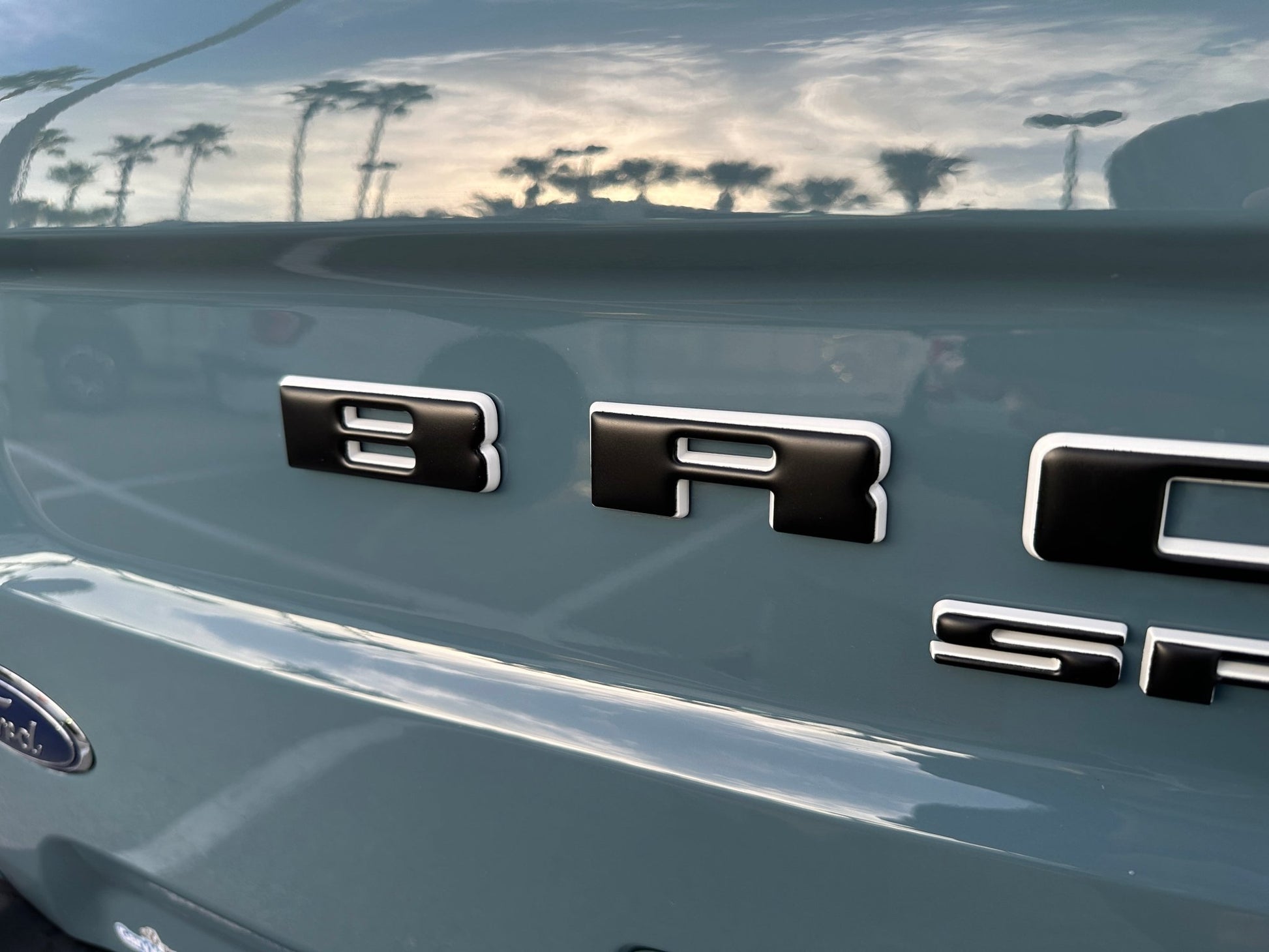 Rear Liftgate Letter Overlays Fits 2021 - 2026 Ford Bronco Sport - Speedlogix