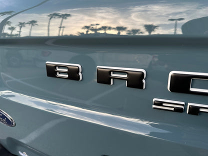 Rear Liftgate Letter Overlays Fits 2021 - 2026 Ford Bronco Sport - Speedlogix